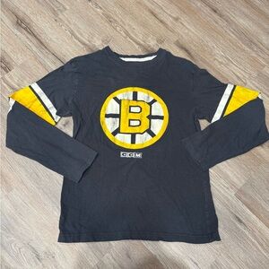 CCM Boston Bruins Black Athletic Equipment Shirt